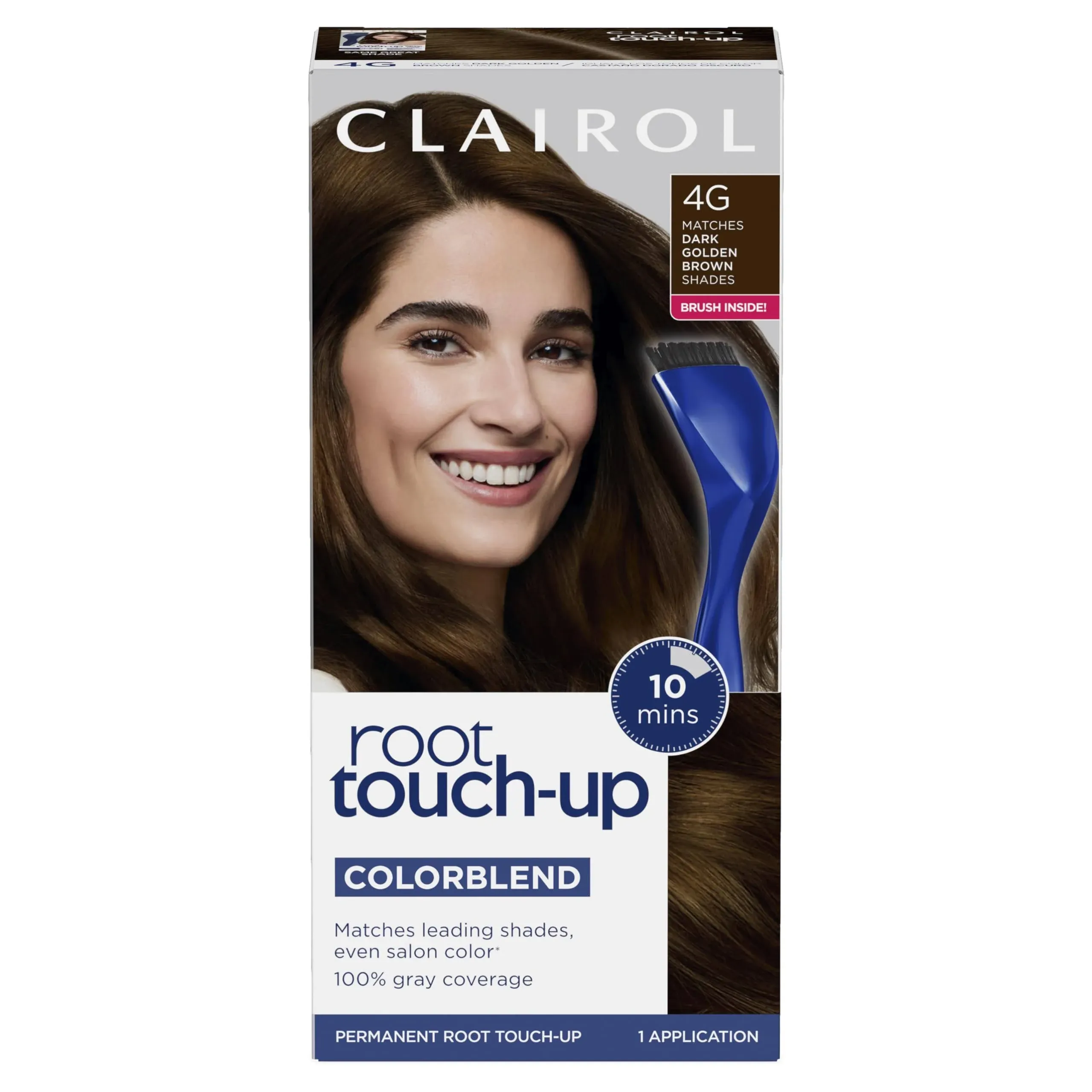 Nice'n Easy Clairol Root Touch-Up Permanent Hair Color Creme, 4G Dark Golden Brown (9.6 oz)