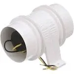 Attwood Turbo 3000 Series Water-Resitant, In-Line Blower - 12V - White [1733-4]