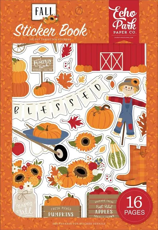 Fall Collection Sticker Book by Echo Park Paper-16 pages