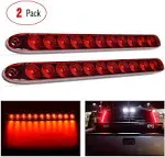 Nilight 2pcs 16inch 11 LED Red Trailer Light Bar for Park Stop Turn Signals Tail ...