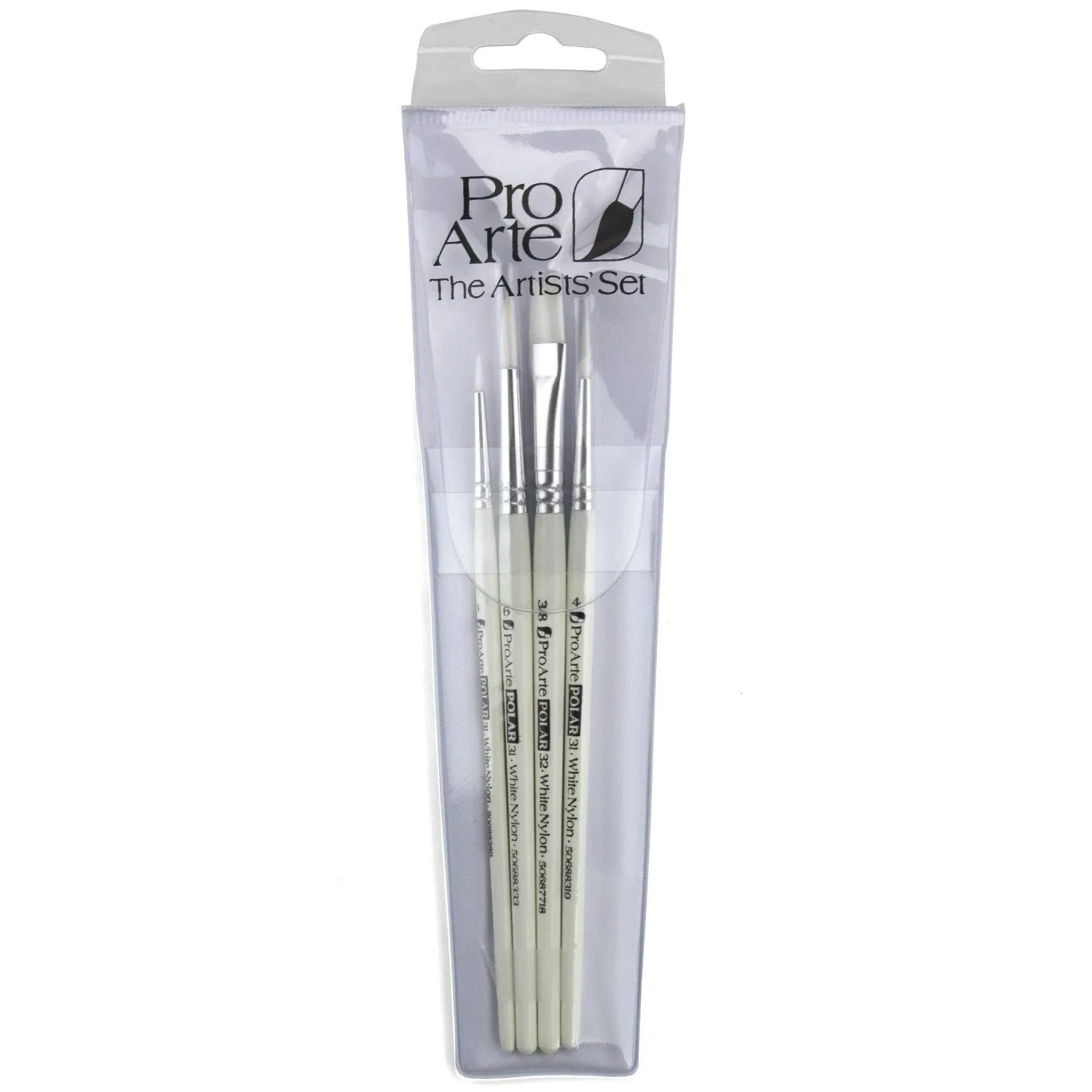 Pro Arte : Polar : Brush Wallet Set of 4 : 1-4-6 Round & 3/8 Flat