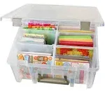 ArtBin Super Satchel Box, Double Deep, Transparent