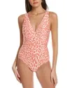 CARMEN MARC VALVO SURPLICE ONE-PIECE