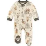 Burt's Bees Baby Boys' Sleep and Play Pjs, 100% Organic Cotton One-piece Zip Front Romper Jumpsuit Pajamas