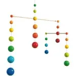 HABA Nursery Room Wooden Mobile Rainbow Balls (Made in Germany)