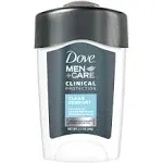 Dove Men +Care Clinical Protection Antiperspirant Deodorant, Clean Comfort - 1.7 oz stick