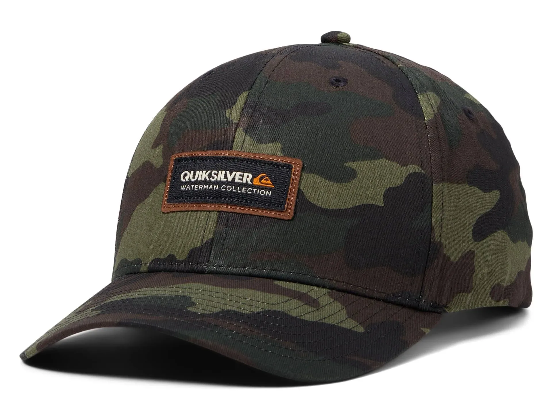 Quiksilver Waterman Bar Manager Snapback Hat - Woodland Camo - New