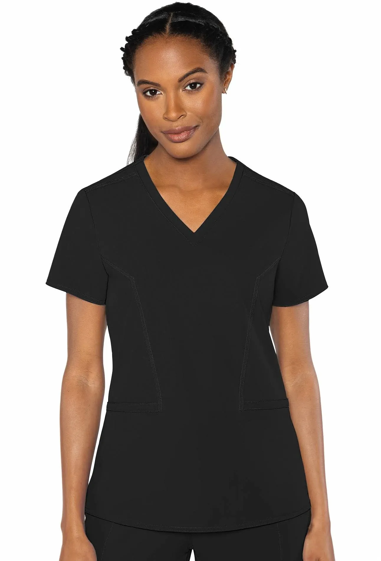 Med Couture MC Peaches Double V Neck Top - MC8434