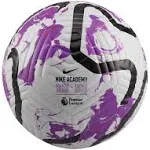 Nike Premier League Academy Soccer Ball, Size 4, White/Purple