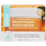 Bliss Tri-Peptide Brightening Moisturizer | Vitamin C & Squalane | Hydrating Anti-Aging Face Cream for Radiant Skin | Clean Vegan & Cruelty Free 1.7 fl oz