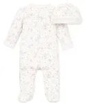 Little Me Baby Girl Vintage Rose Footie