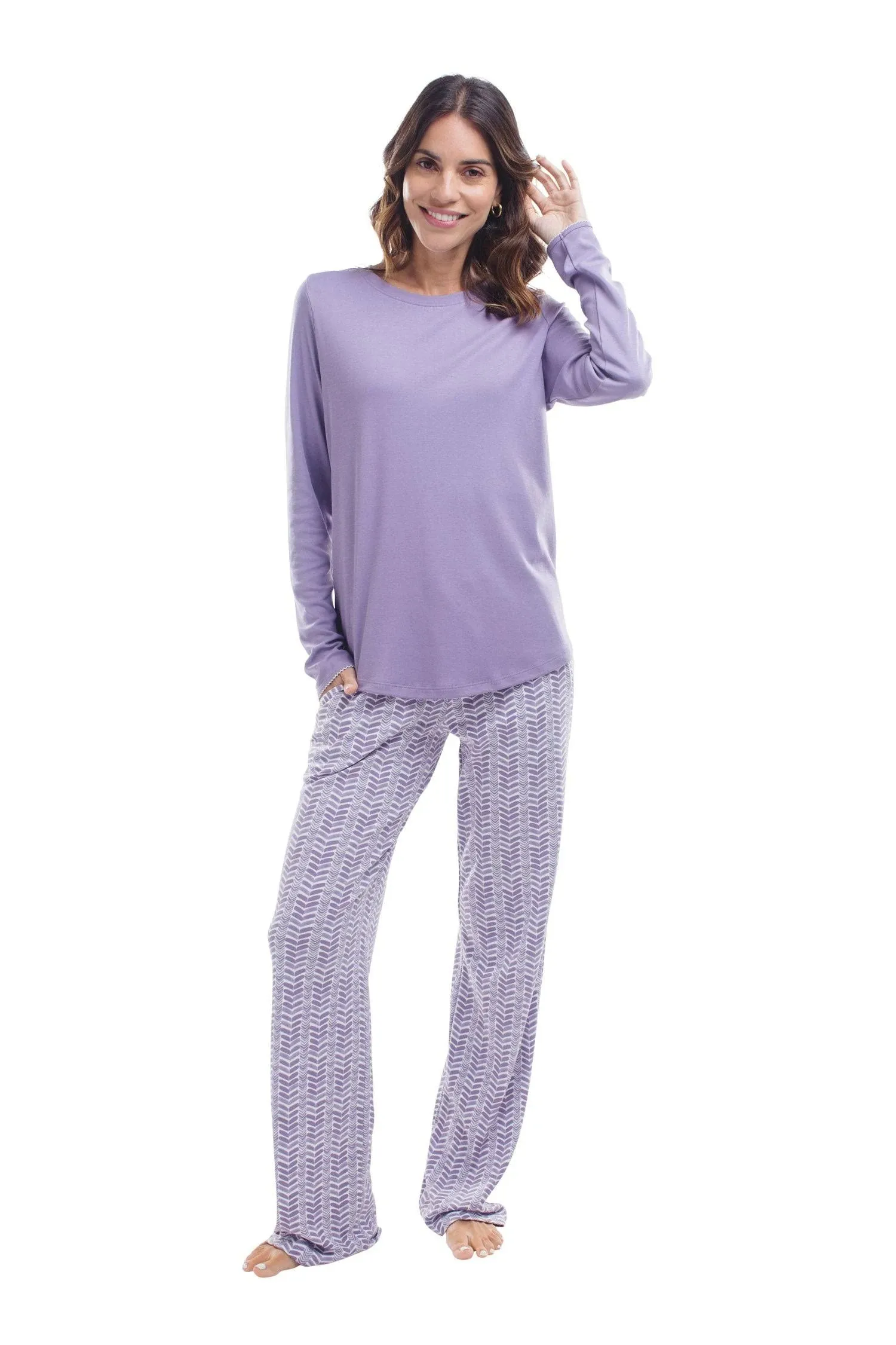 The Long-Sleeve Set in Periwinkle