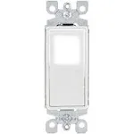 Leviton L5611-2W Decora LED Illuminated Rocker Single-Pole Switch