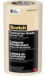 Scotch Contractor Grade Masking Tape 0.94-in x 60.1-yd 9-Pack