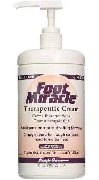 Straight Arrow FOOT MIRACLE Professional Therapeutic Cream 6 Oz Rough Hard Skin