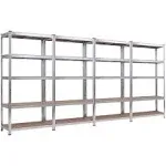 Costway 72'' Heavy Duty Storage Shelf Steel Metal Garage Rack 5 Level