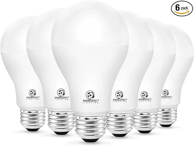 150 Watt LED Light Bulb, Super Bright A21 Daylight 5000K, Non-Dimmable, 2300lm, High Lumen Light Bulbs, UL Listed, 6-Pack