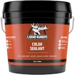 Liquid Rubber Color Sealant - Multi-Surface Leak Repair Indoor and Outdoor Coating, Water-Based, Easy to Apply, White, 5 Gallon