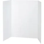 Pacon 37634 Spotlight Corrugated Presentation Display Boards, 48 x 36, White, 4/Carton