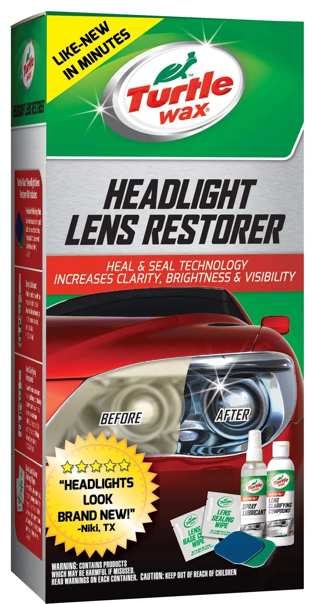 Turtle Wax T240KT Headlight Lens Restorer Kit