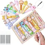 LemoHome Cute Pens squishy gel ink Animals stationary Kawaii Decompression St...