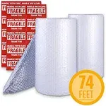 2 Pack Bubble Cushioning Wrap Roll