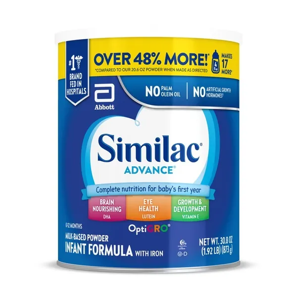 Similac Advance Milk-Based Powder Infant Formula with Iron, 30.8 oz | CVS