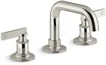 Castia by Studio McGee Widespread Bathroom Sink Faucet, 0.5 GPM Vibrant Polished Nickel