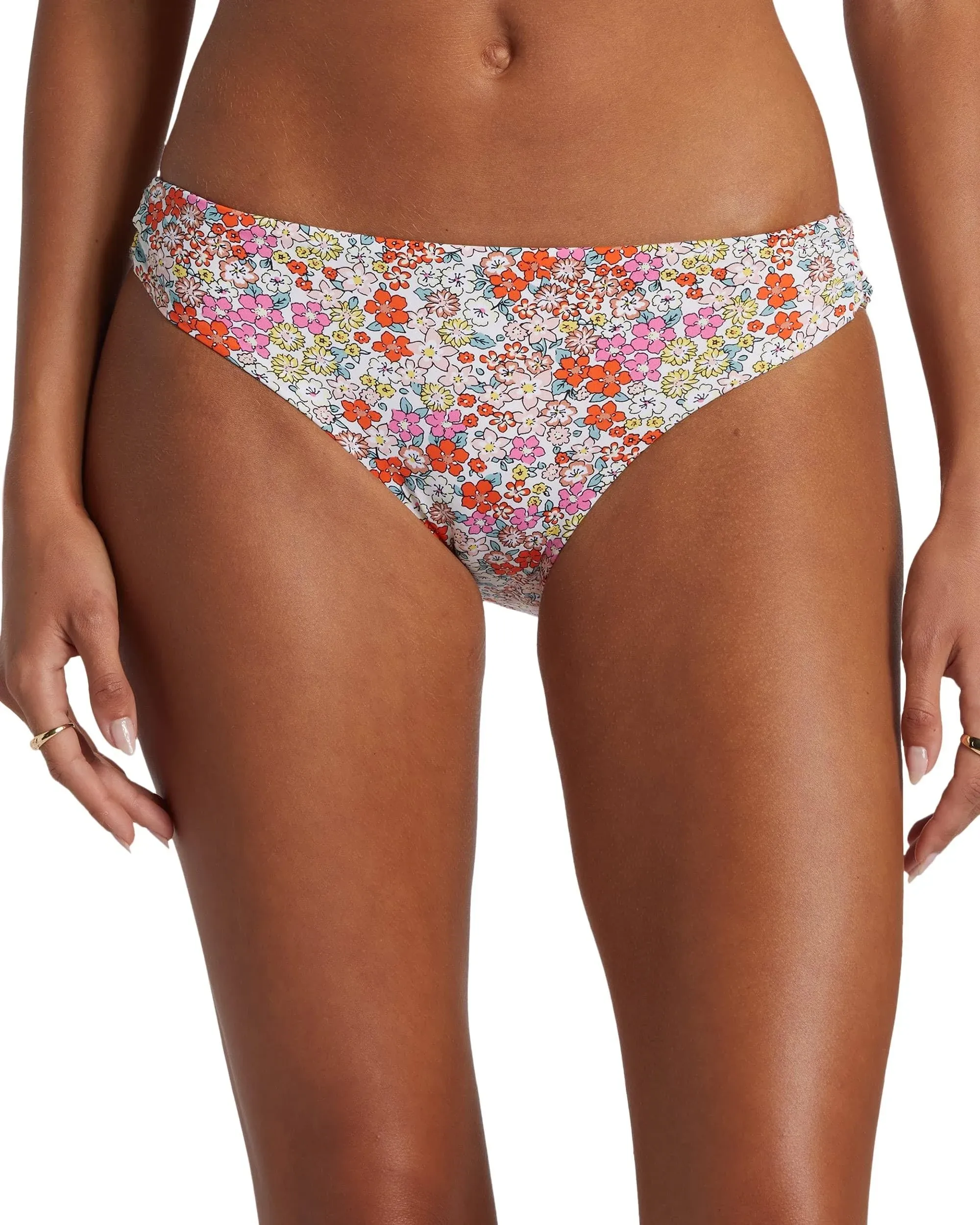 Roxy Juniors' Floral-Print Beach Classics Hipster Bikini Bottoms, Tiger Lily ...